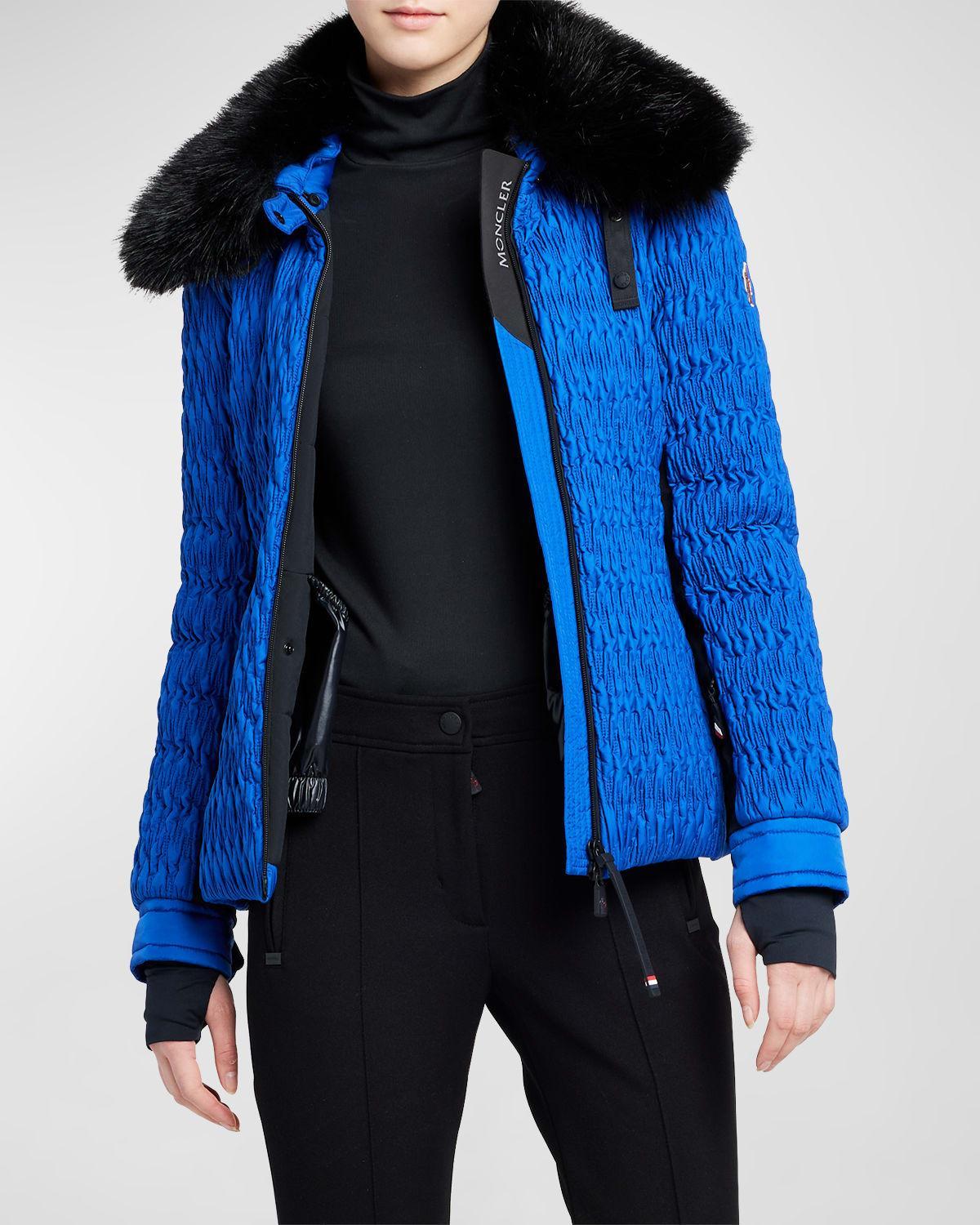 Moncler Plantrey Down Faux Fur Jacket Product Image