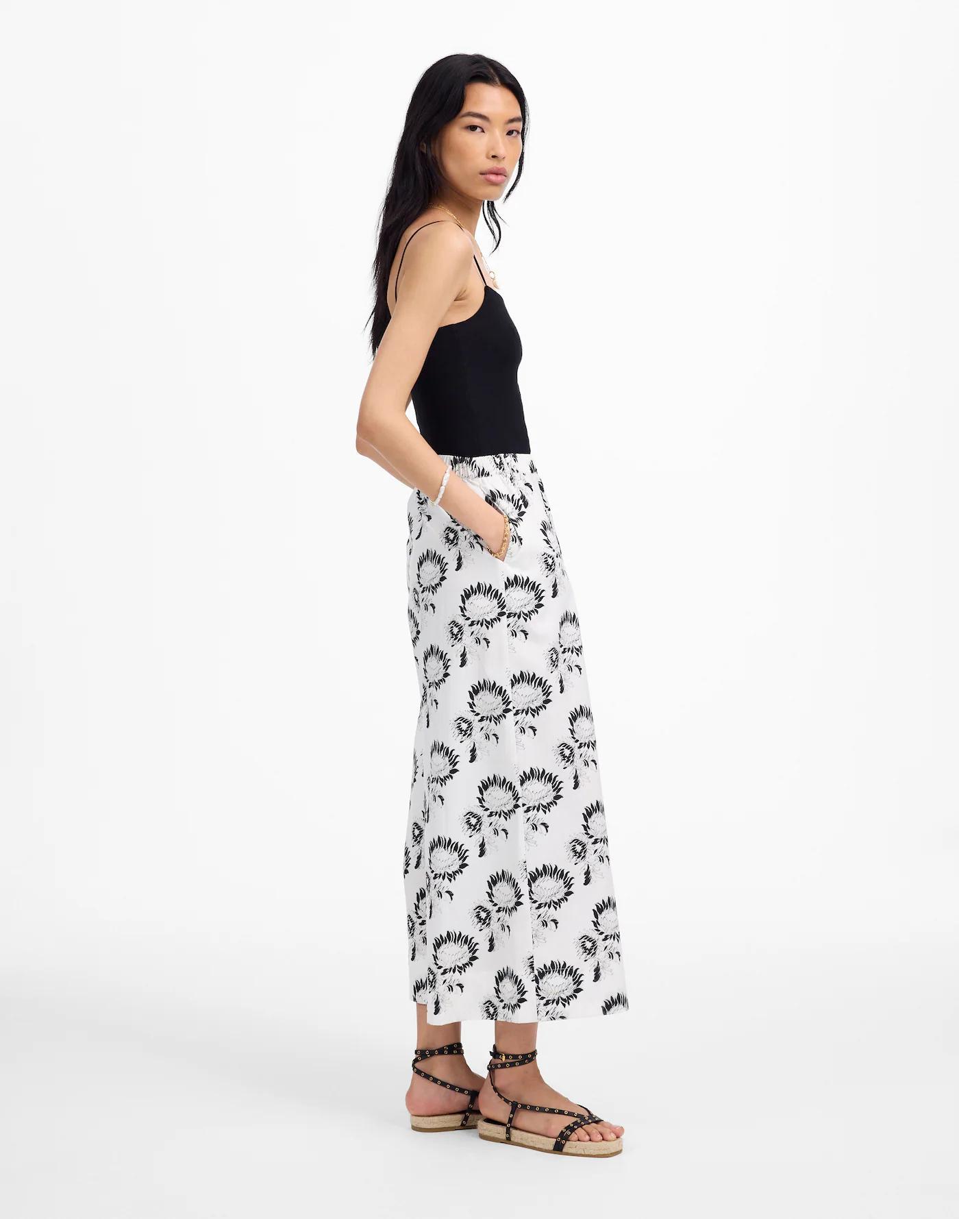 Pull-On Culottes in Cotton Poplin Product Image