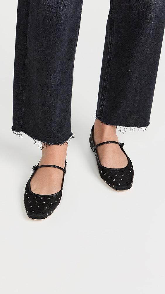 Veronica Beard Ellie Mesh Crystal Flats | Shopbop Product Image