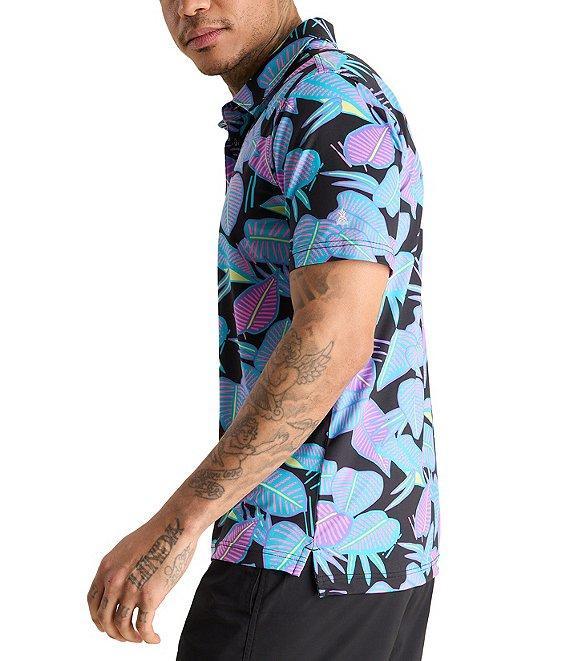 Chubbies Fluorescent Funk Short Sleeve Printed Peformance Polo Shirt Product Image