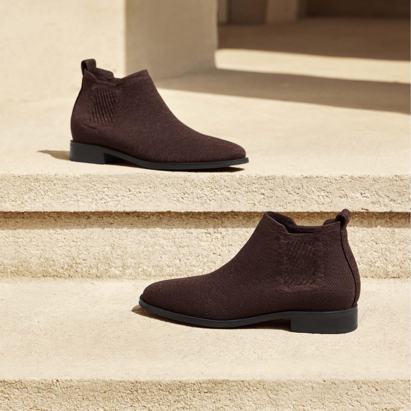 Square-Toe Water-Repellent Ankle Boots (Ryan Pro) Product Image