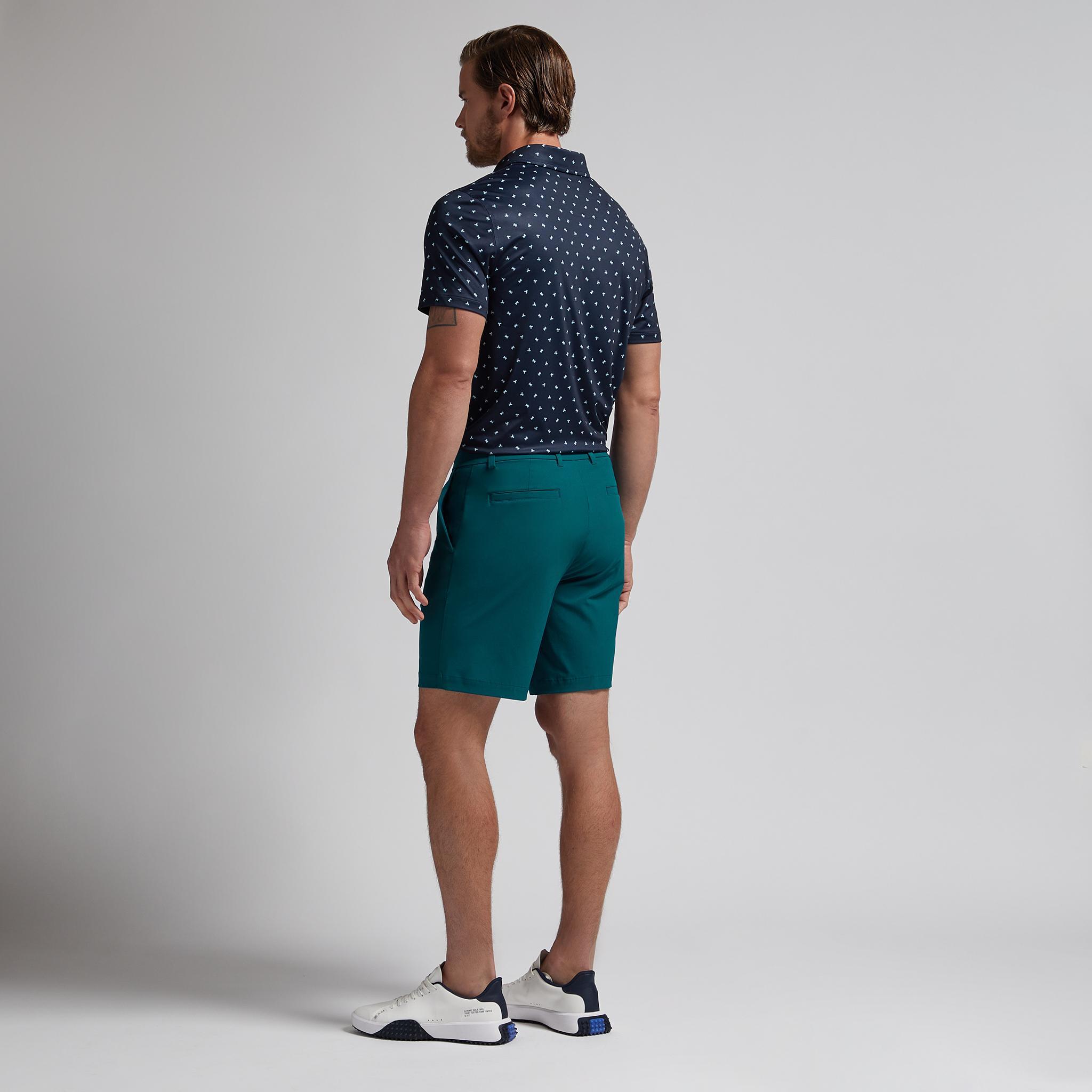 GEOMETRIC FLORAL TECH JERSEY POLO Product Image