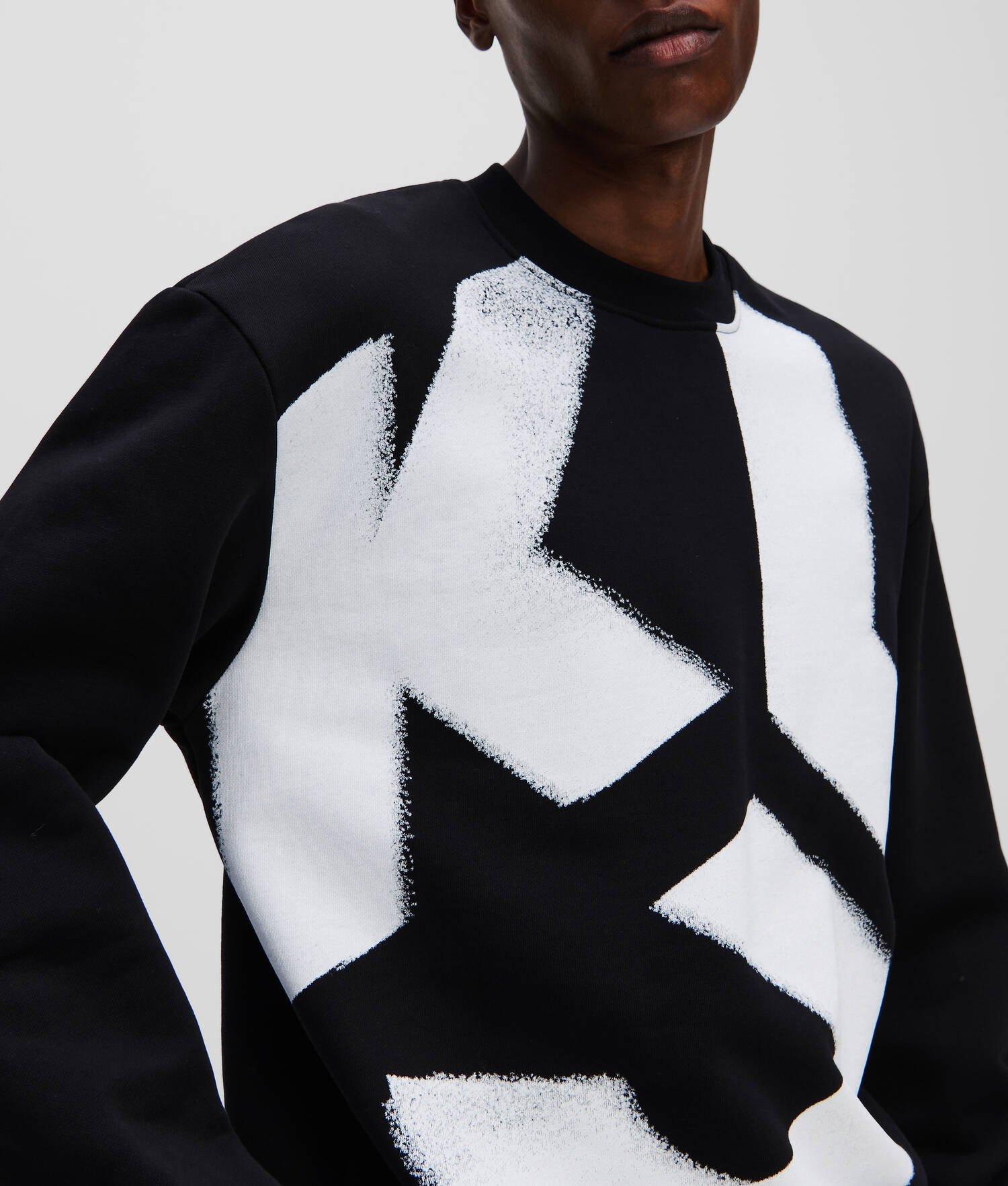 KLJ MONOGRAM BLEACHED SWEATSHIRT  Product Image