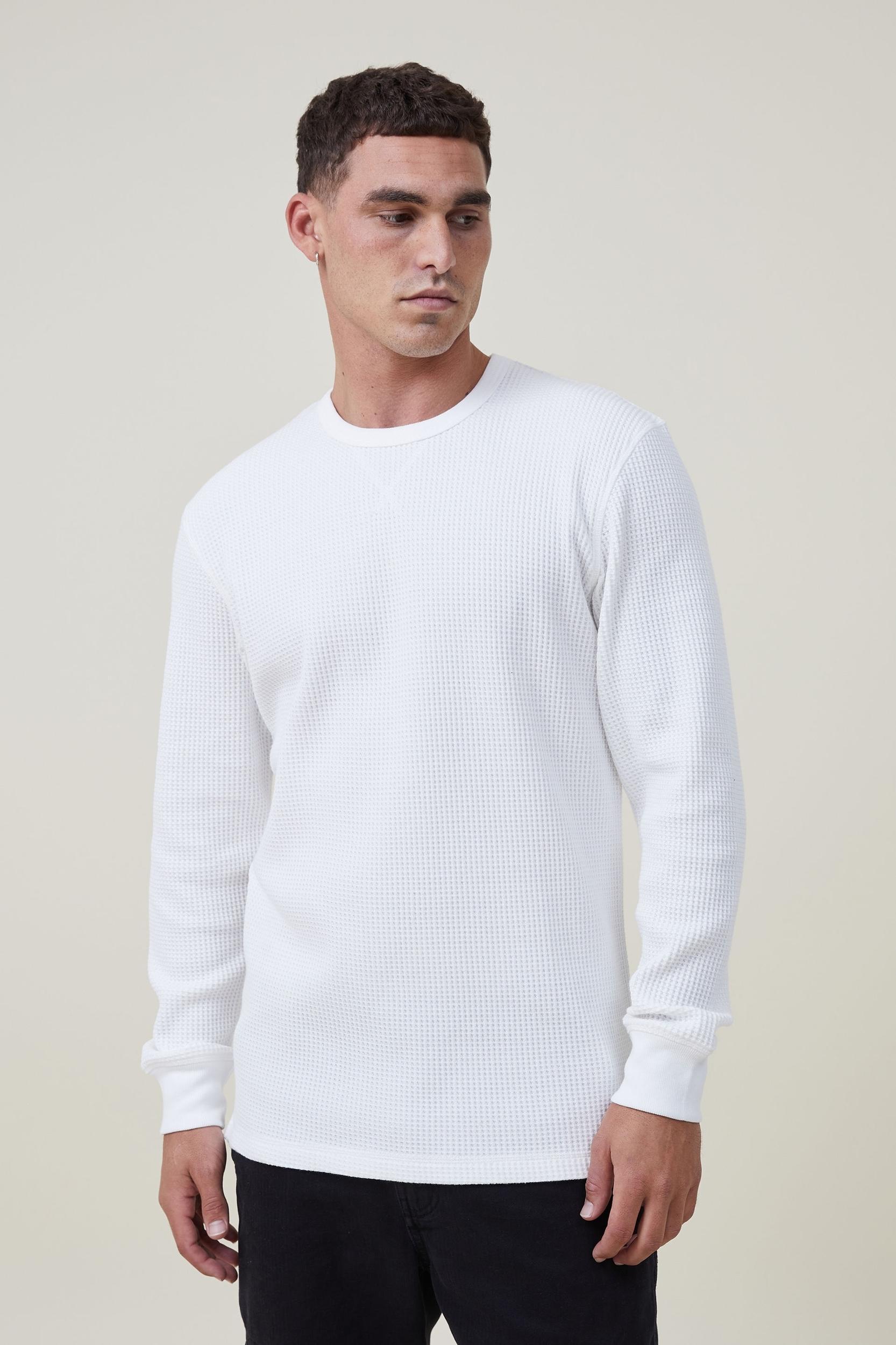 Cotton On Men - Chunky Waffle Long Sleeve Tshirt Product Image