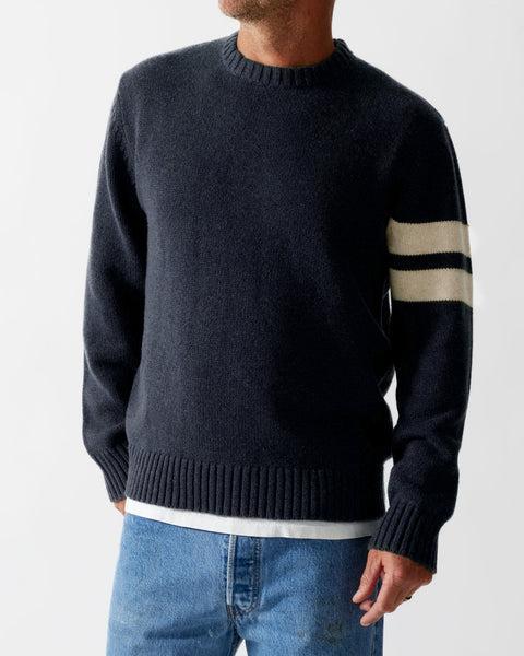 Comp Stripe Sweater - Navy Product Image
