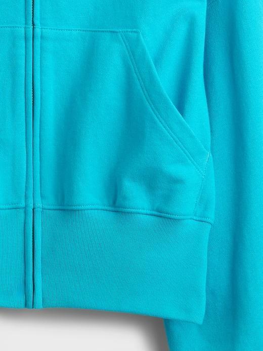 Heavyweight French Terry Oversized Zip Wedge Hoodie Product Image