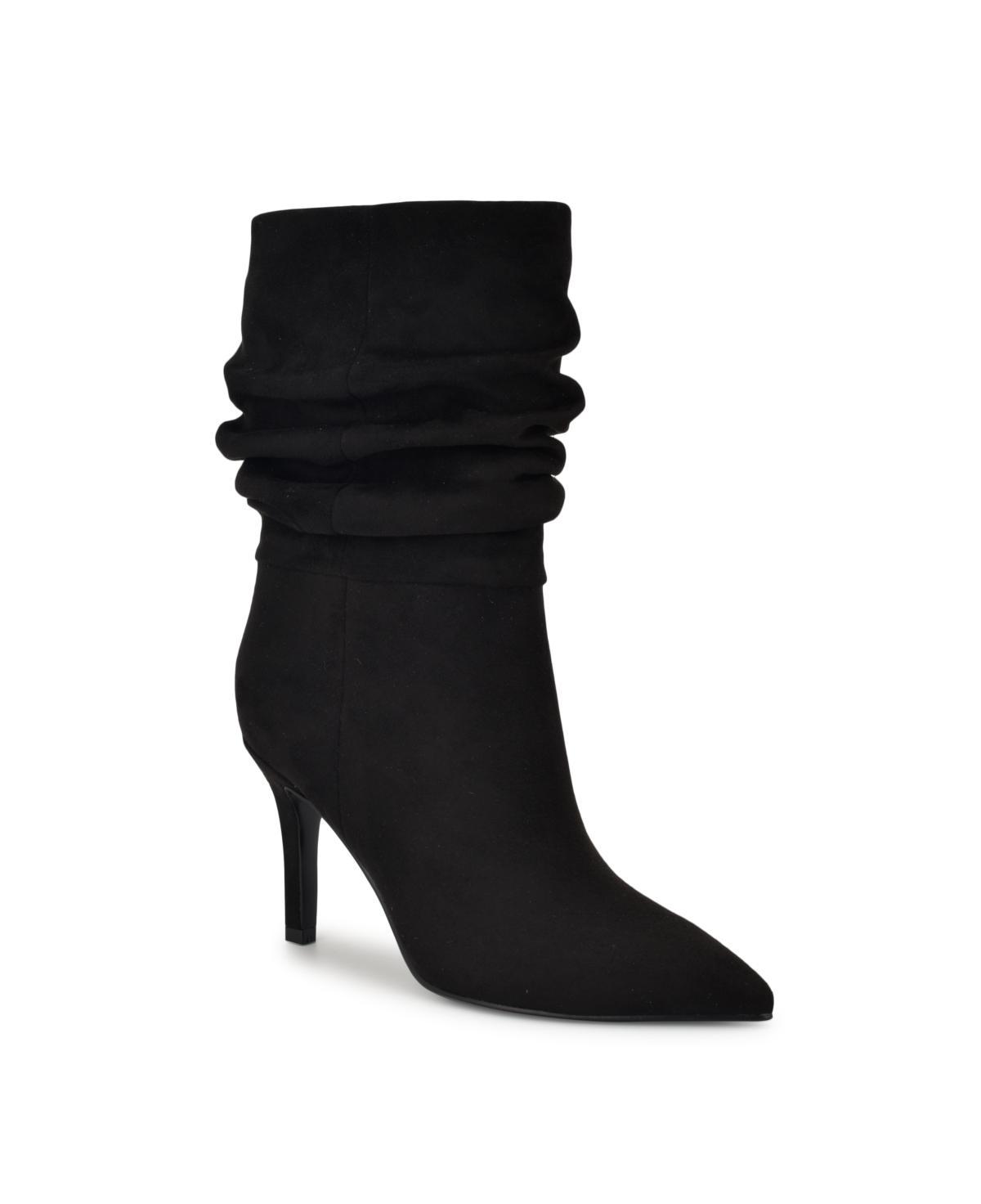 Nine West Slouch Women's Pointy Toe Stiletto Heel Dress Booties, Size: 8.5, Black Product Image