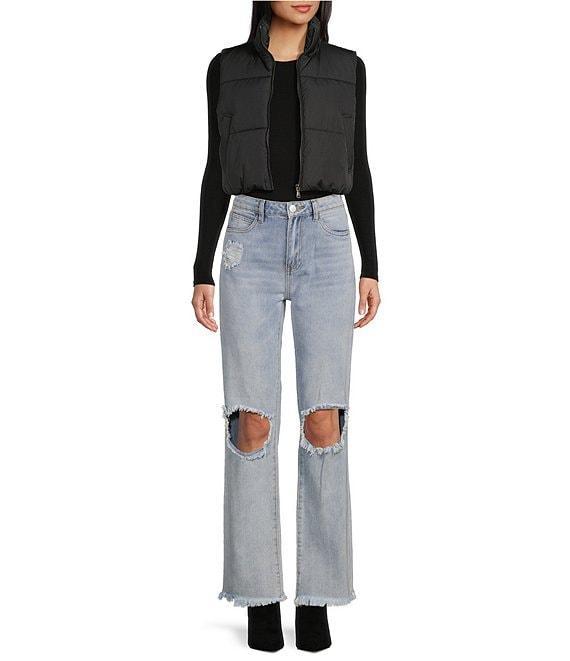 Double Zero Cropped Puffer Vest Product Image