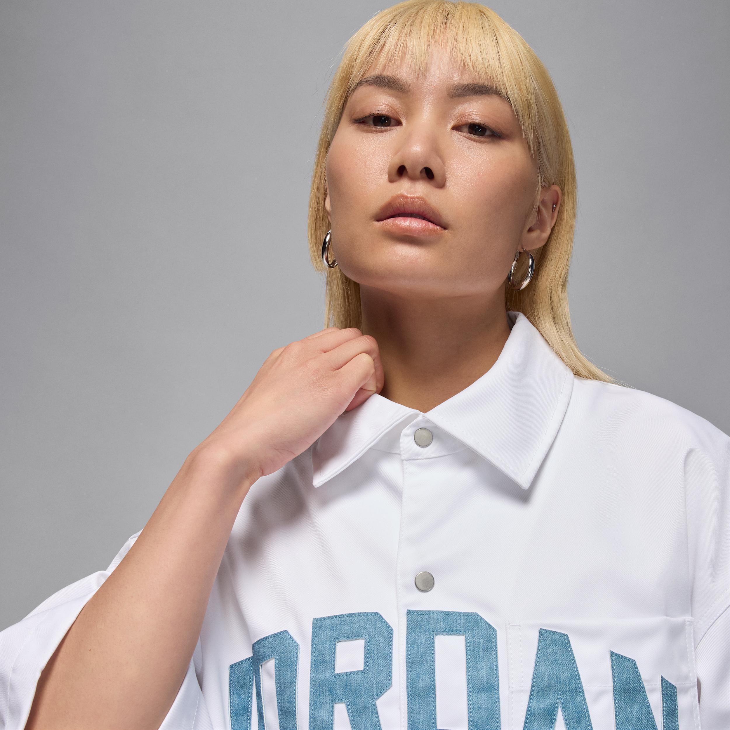 Women's Jordan Flight Woven Short-Sleeve Top Product Image