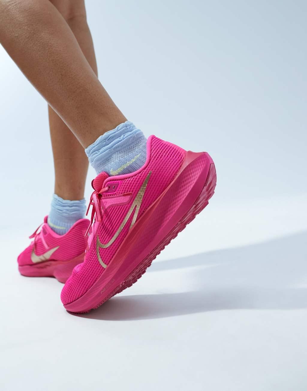 Nike Running Air Zoom Pegasus 40 sneakers in fierce pink Product Image