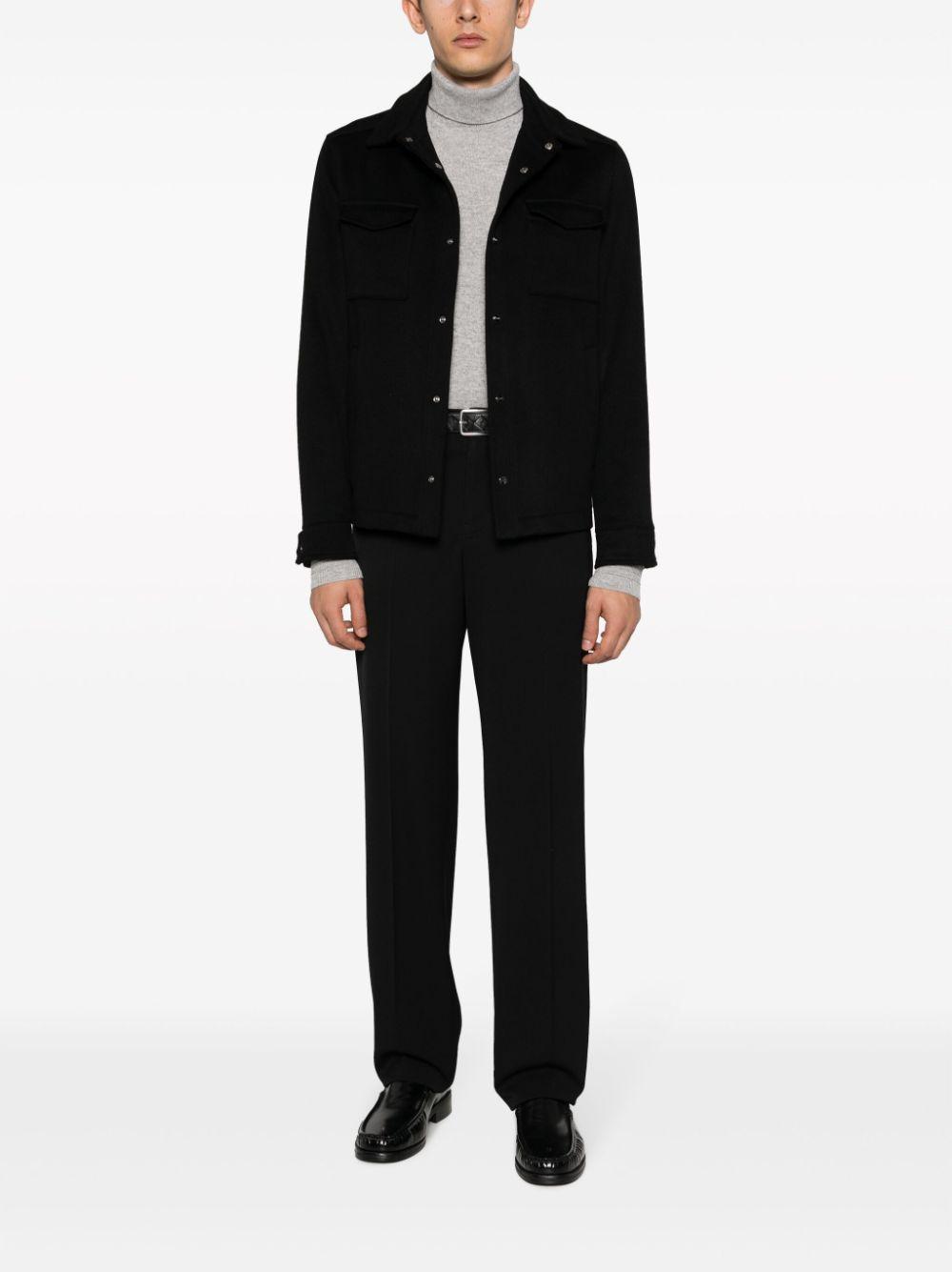 HERNO Button-up Shirt Jacket In Black Product Image