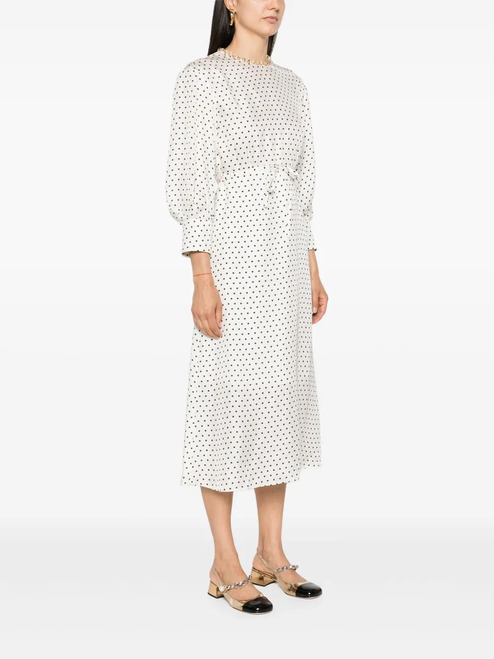polka-dot midi dress Product Image