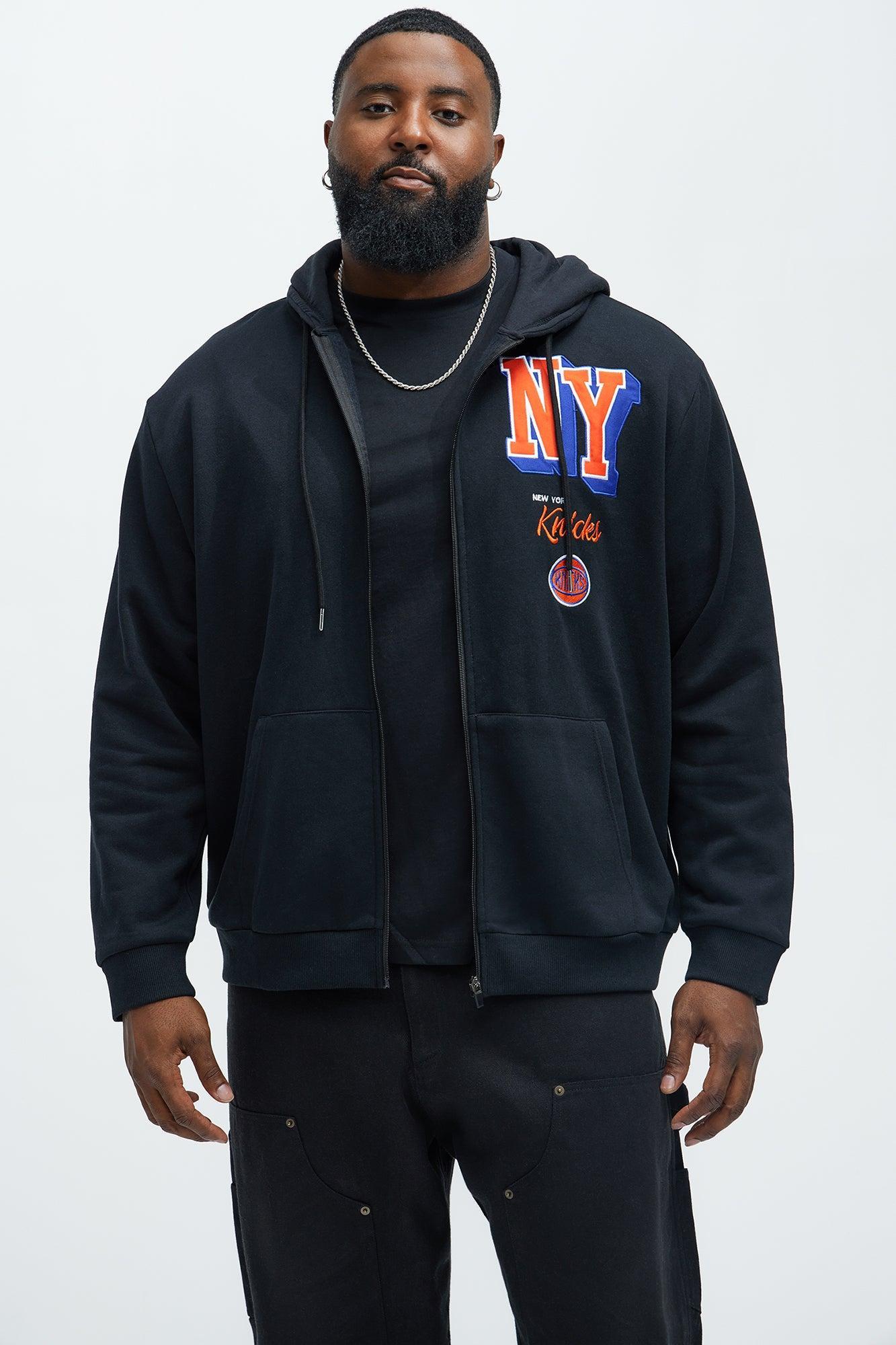 Knicks Bold Zip Up Hoodie - Black Product Image