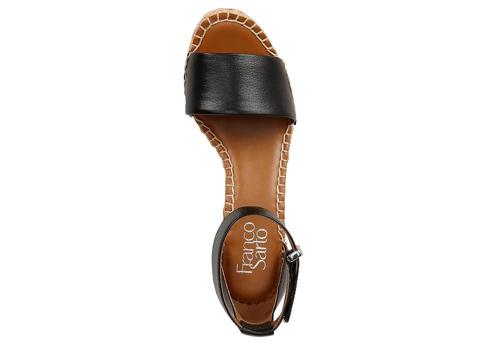 Franco Sarto Clemens Leather Platform Wedge Espadrilles Product Image