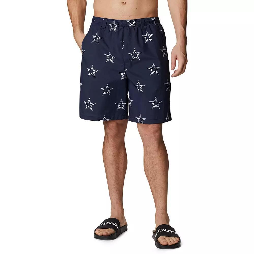 Men's Columbia Navy Dallas Cowboys Backcast III Printed Shorts, Size: 2XL, Blue Product Image