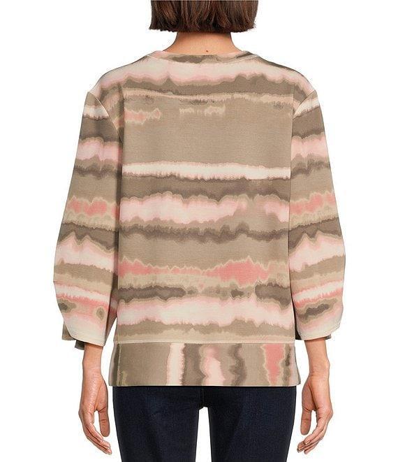 Westbound Ruched Sleeve Crew Neck Top Product Image