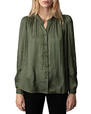 Zadig & Voltaire Tchin Satin Blouse Product Image