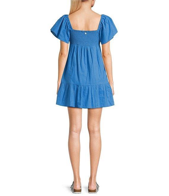 Roxy Salty Breeze Flutter Sleeve Minidress Product Image