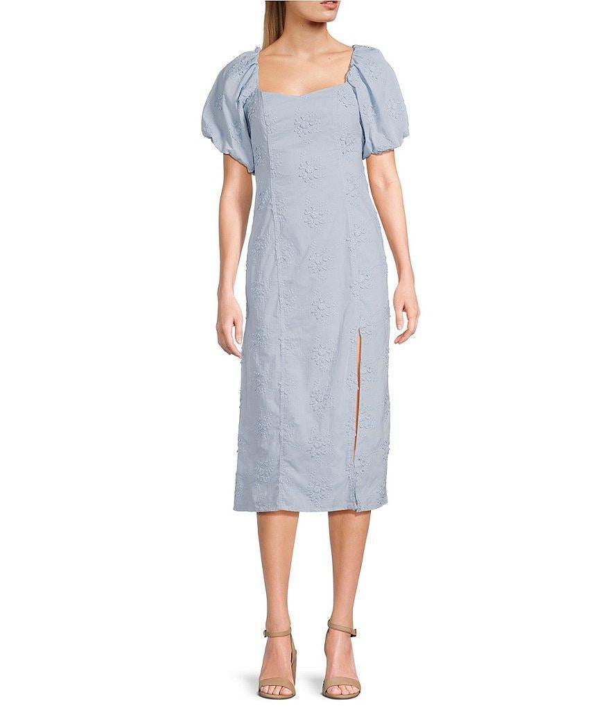 GB Floral Eyelet Midi Dress Product Image
