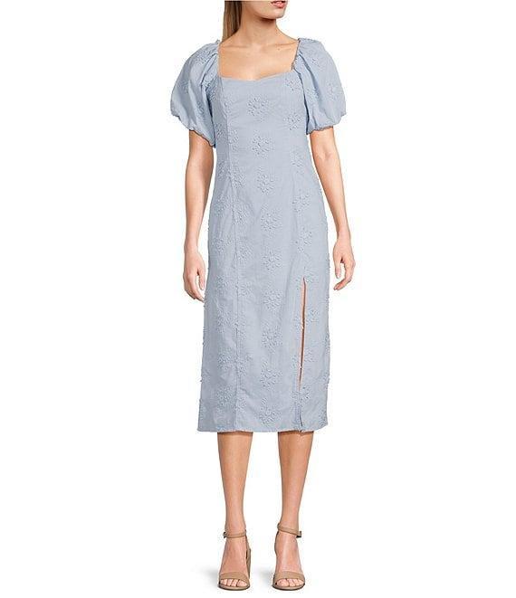 GB Floral Eyelet Midi Dress Product Image