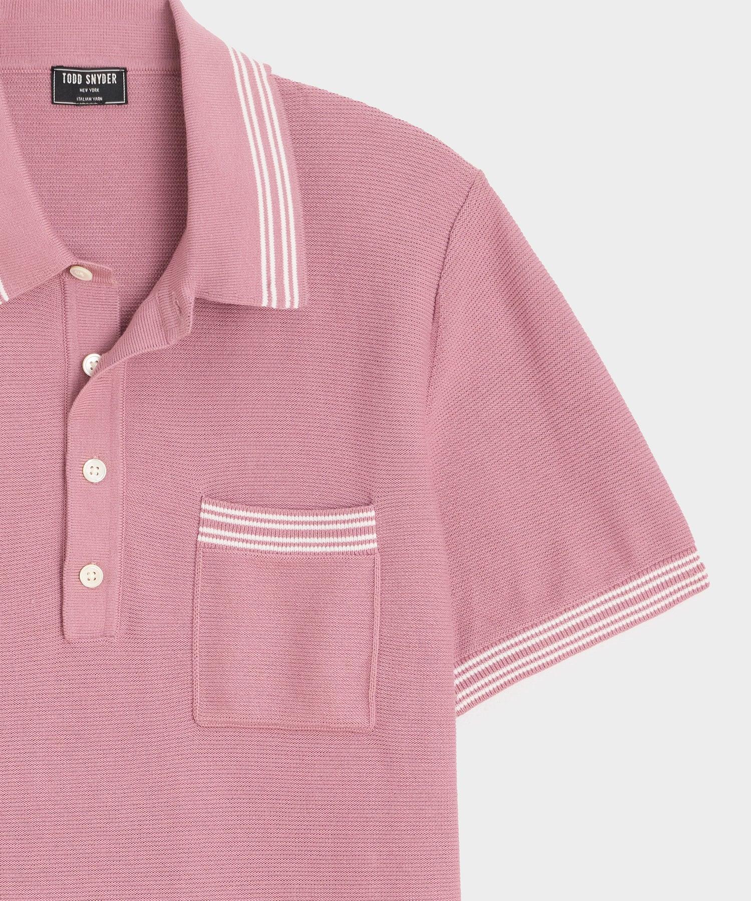 Tipped Waffle Sweater Polo Product Image
