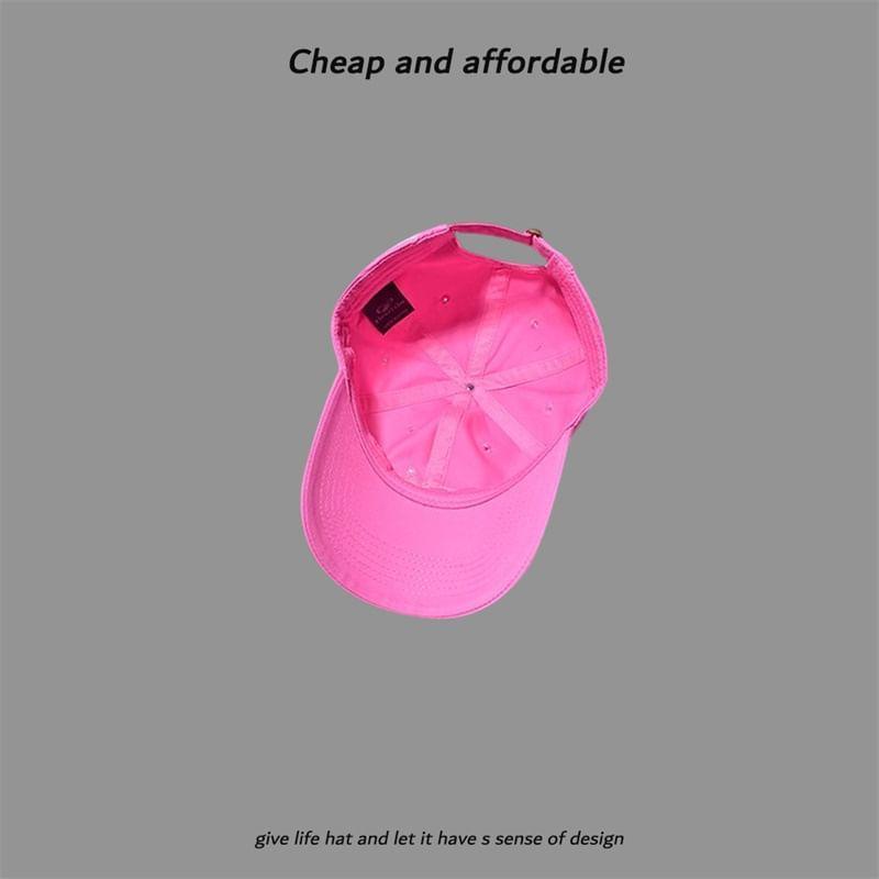 Letter Embroidered Cap Product Image