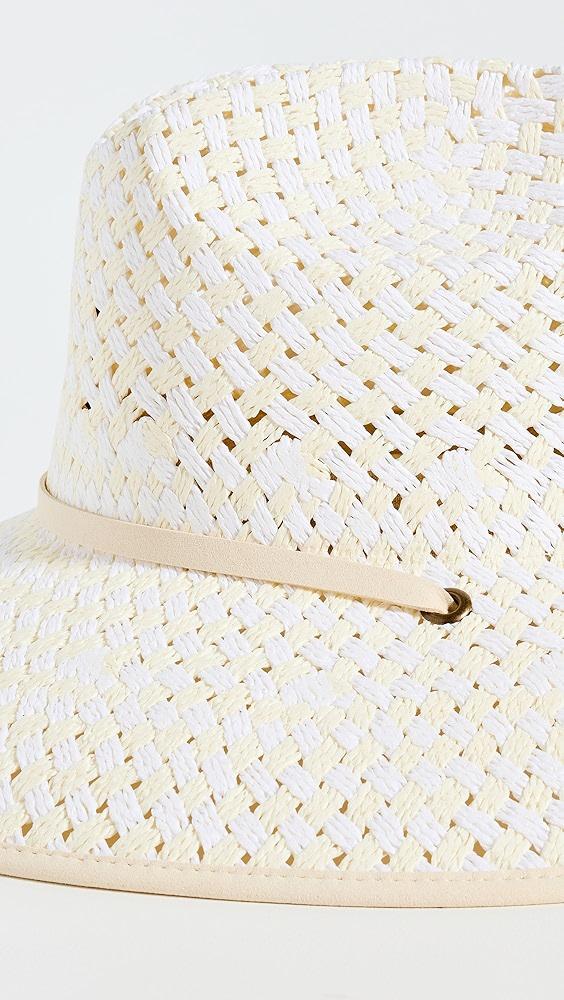 Lele Sadoughi Checkered Straw Hat | Shopbop Product Image