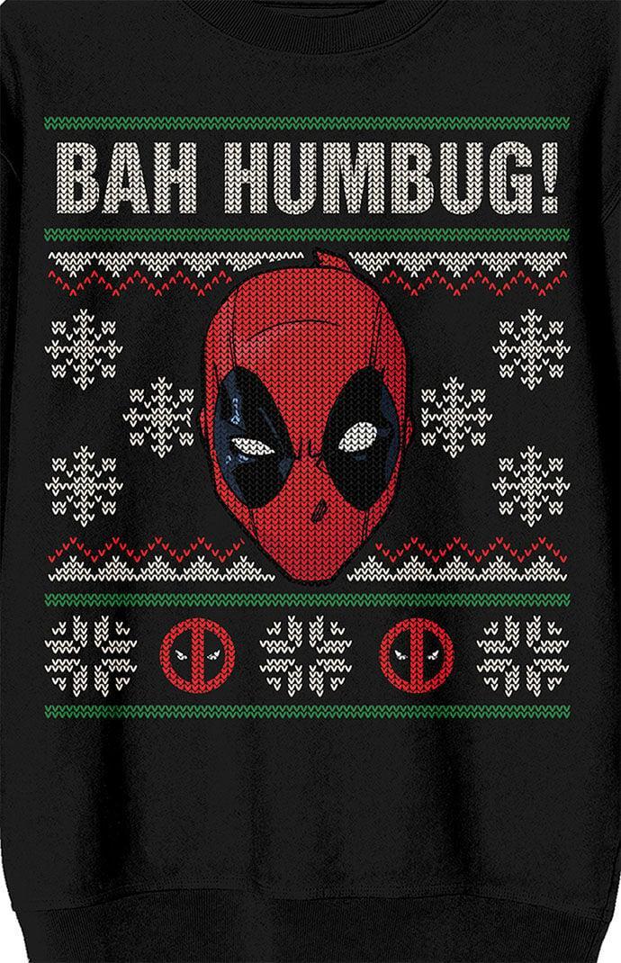 Men's Deadpool Bah Humbug Crew New Sweatshirt Product Image