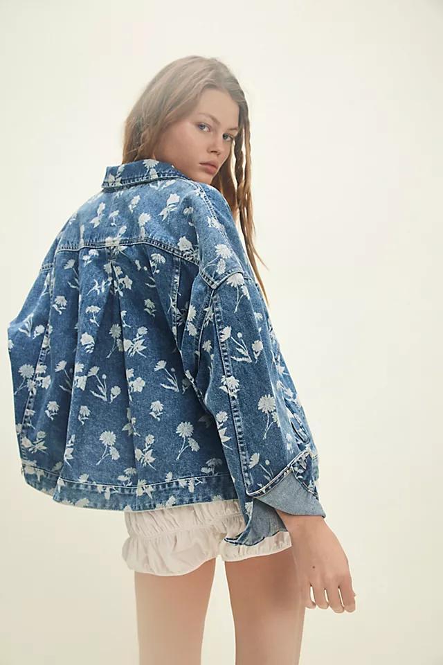 We The Free Opal Swing Printed Denim Jacket Product Image