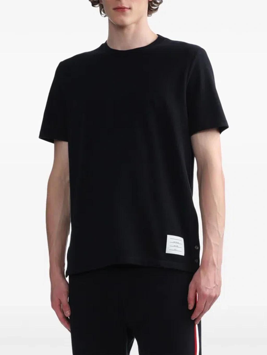 THOM BROWNE T-shirt In Blue Product Image