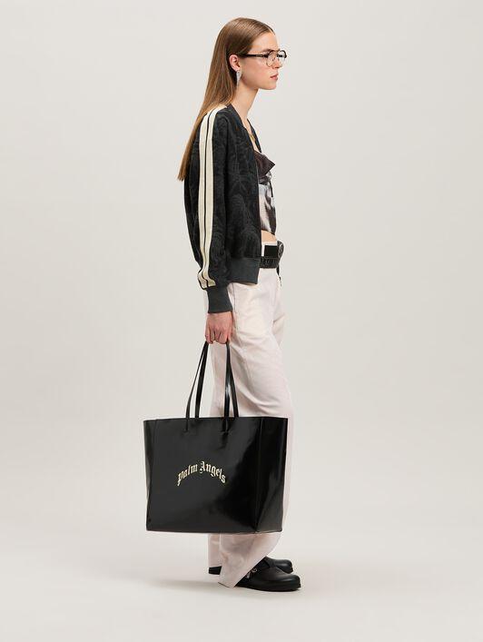 SHINY CURVED LOGO SHOPPING BA BLACK/PEAR Product Image