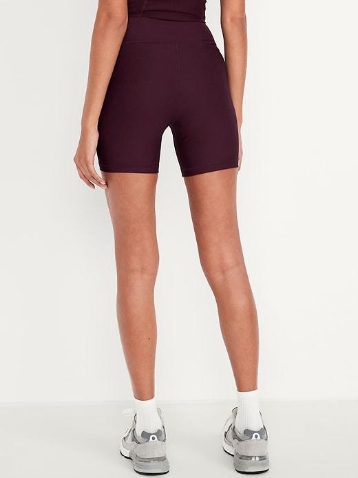 High-Waisted PowerSoft Biker Shorts -- 6-inch inseam Product Image