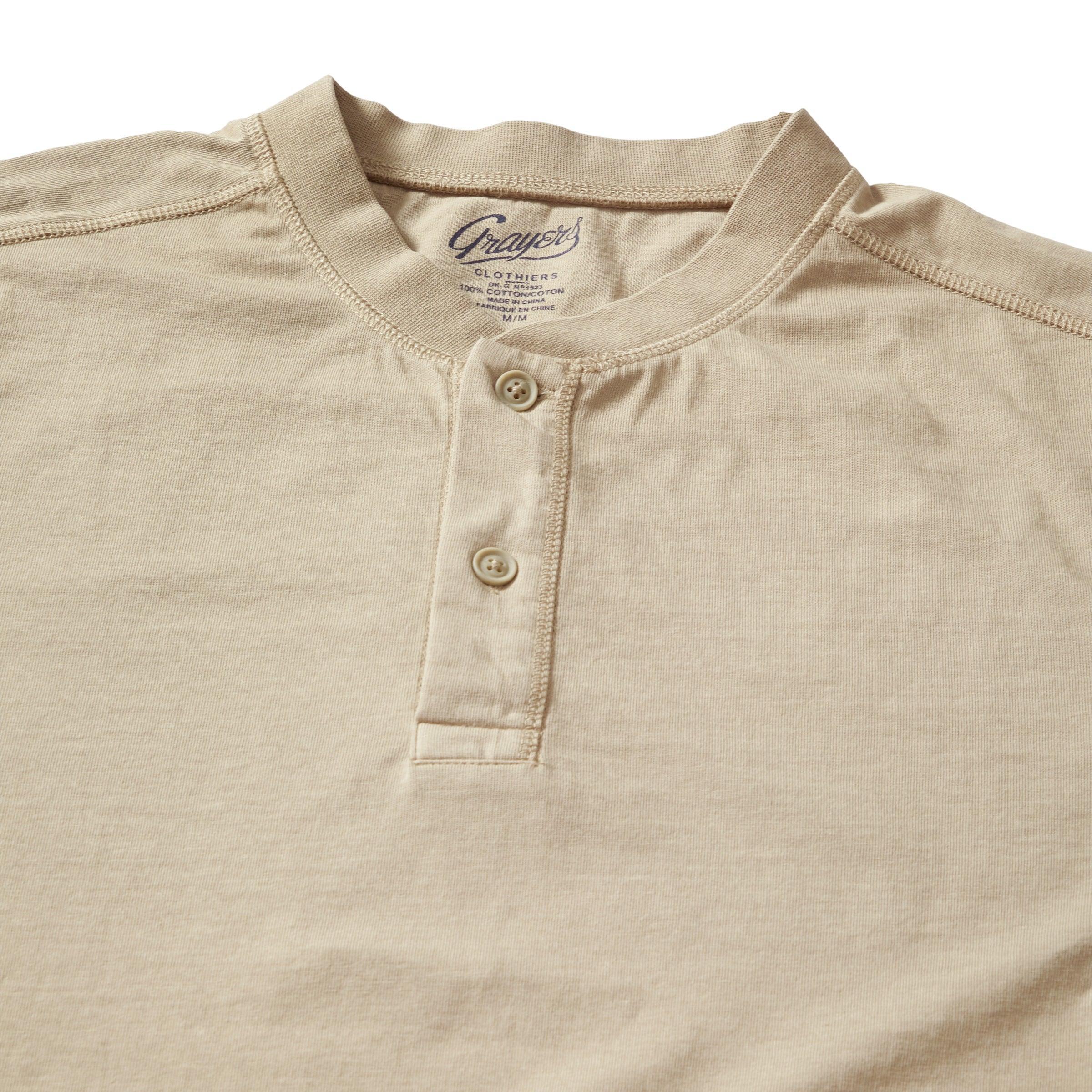 Cooper Short Sleeve Henley - Dried Herb * Product Image