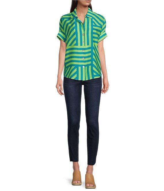 KUT from the Kloth Connie High Rise Skinny Leg Destructed Hem Jeans Product Image