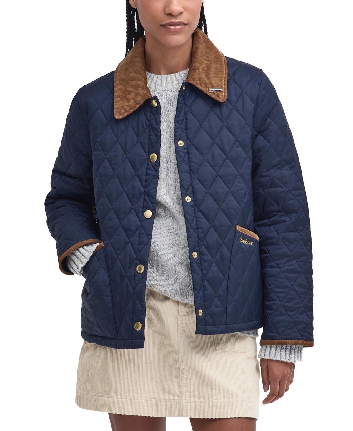 Barbour Womens Liddesdale Anniversary-Patch Jacket - Navy Product Image