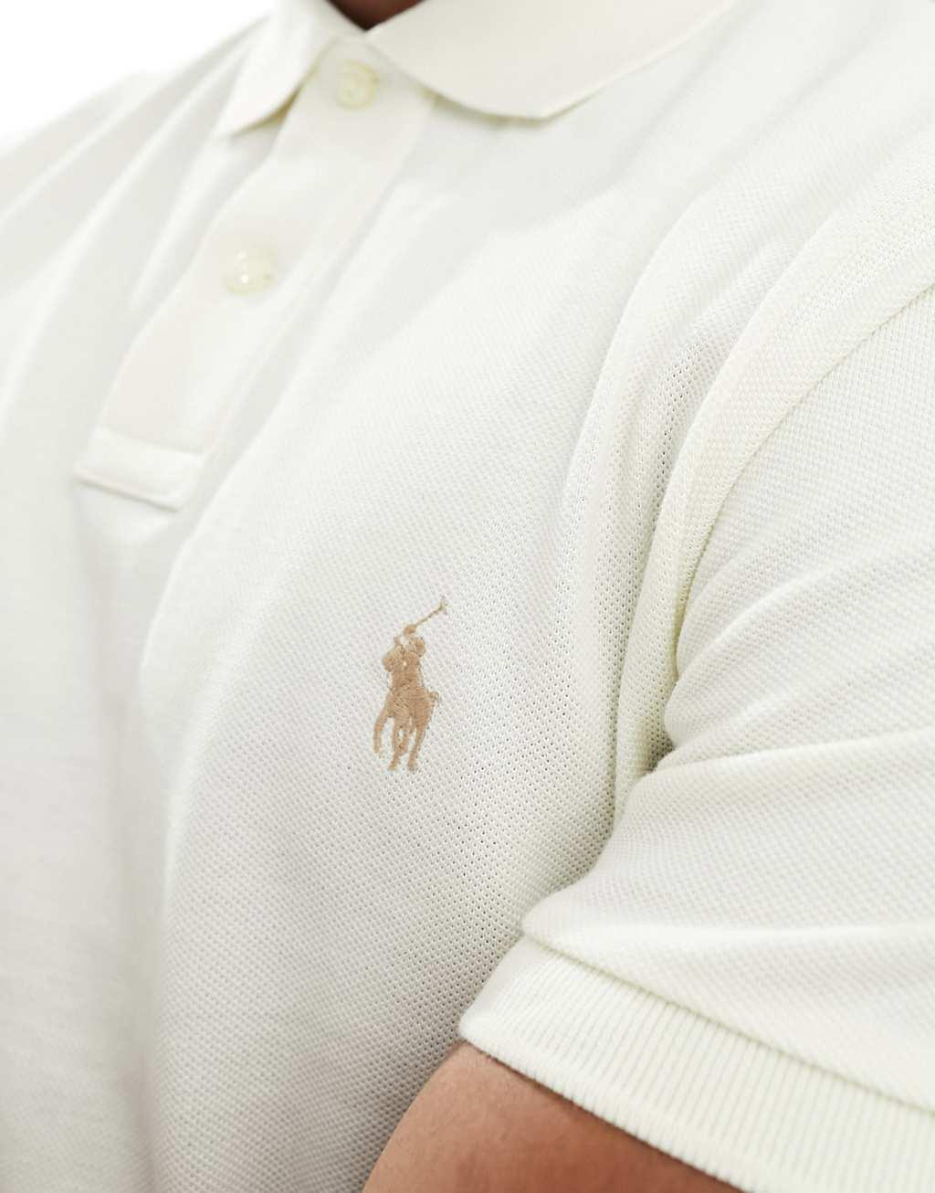 Polo Ralph Lauren icon logo pique polo slim fit Product Image