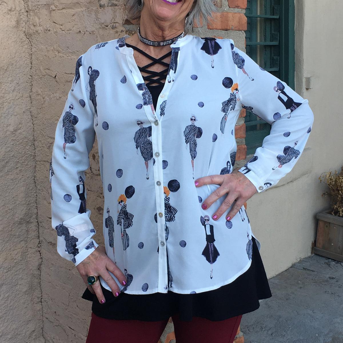 TR-274   Tricotto Haute Couture Blouse Product Image