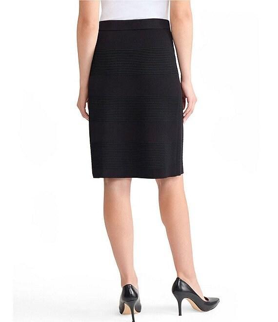 MISOOK Ottoman Stich Knit Straight Pull-On Skirt Product Image