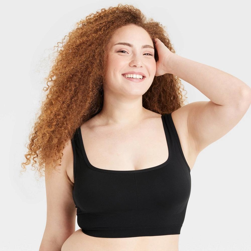 Women's Seamless Brami - Colsie™ Black L: Unlined Pullover Knit Top Product Image
