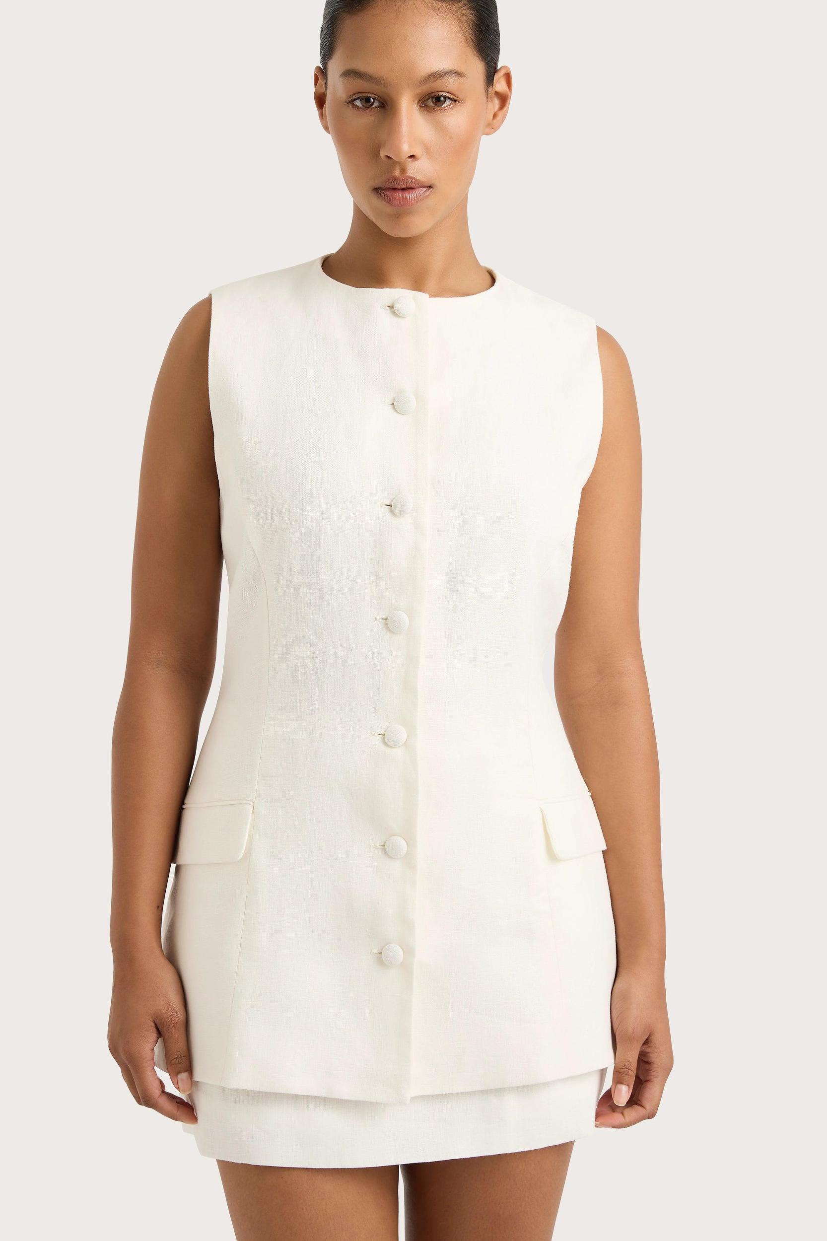 Jane Mini Skirt White Product Image
