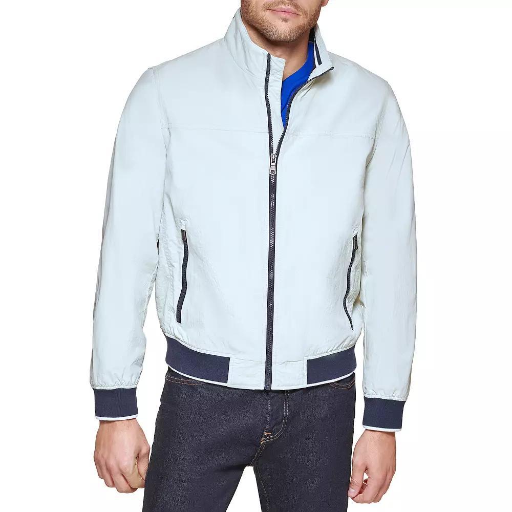 Mens Tommy Hilfiger Stand Collar Jacket White Product Image