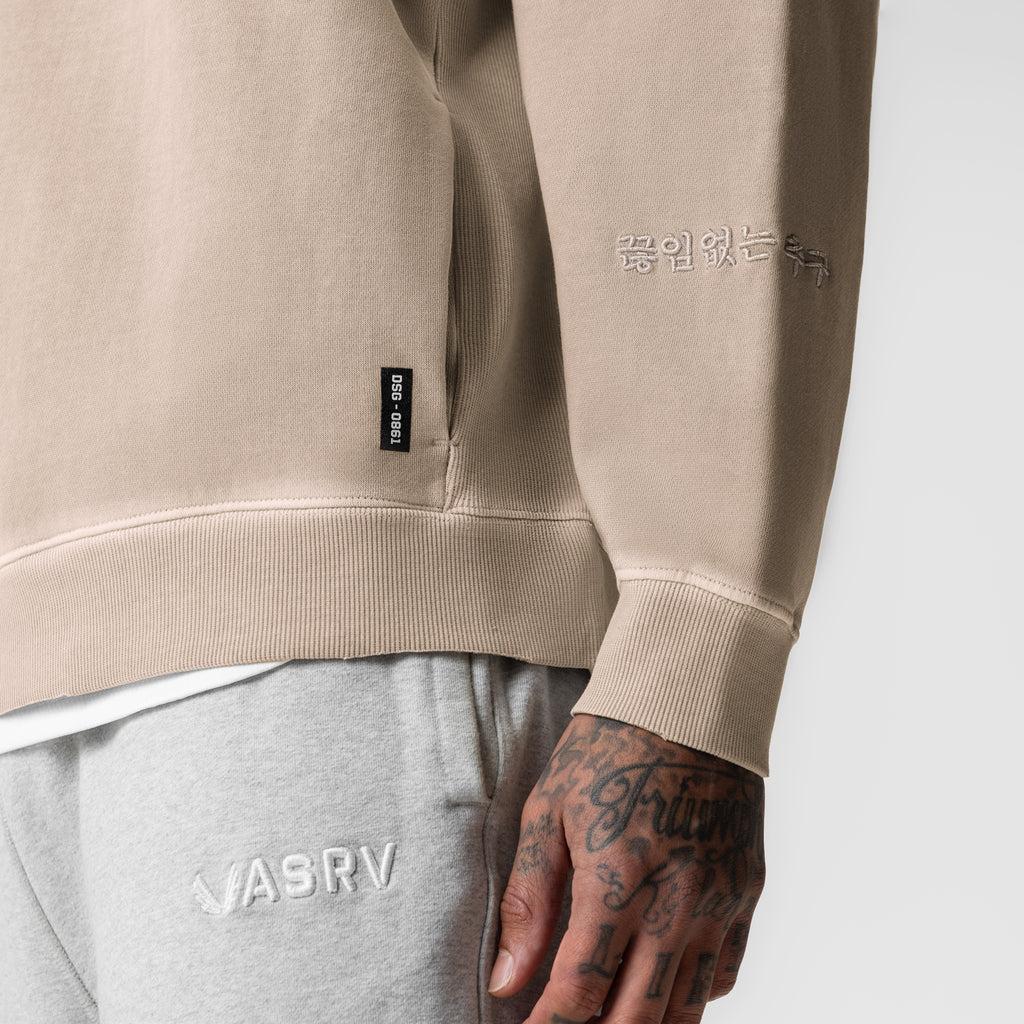 0861. Tech Essential™ Distressed Crewneck - Faded Chai Product Image
