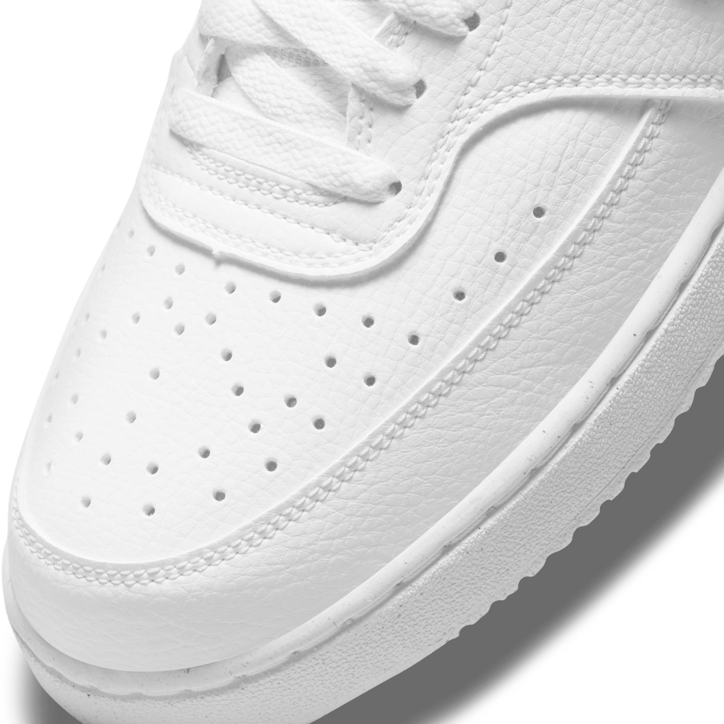 Nike Men's Court Vision Low Next Nature Casual Shoes in Black/Black Size 11.5 Leather Product Image