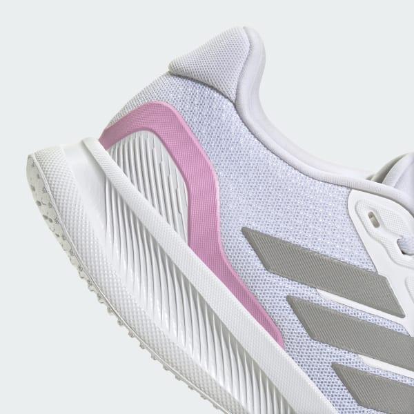adidas Runfalcon 5 Women's Running Shoes, Size: 10, White Pink Wide Product Image