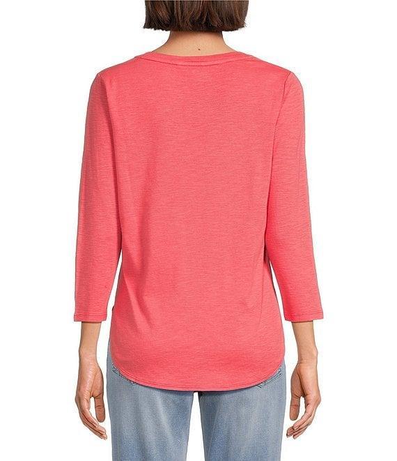Tommy Bahama Ashby Isles Slub Rib V-Neck 3/4 Sleeve Tee Product Image