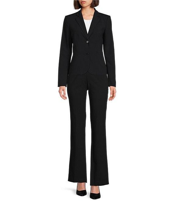Calvin Klein Curvy Fit Roomy Hip Straight Leg Trouser Pants Product Image