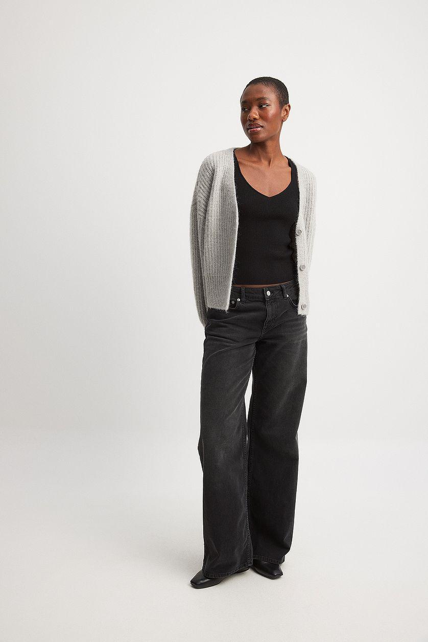 Fine Knitted Scoop Neck Top Product Image