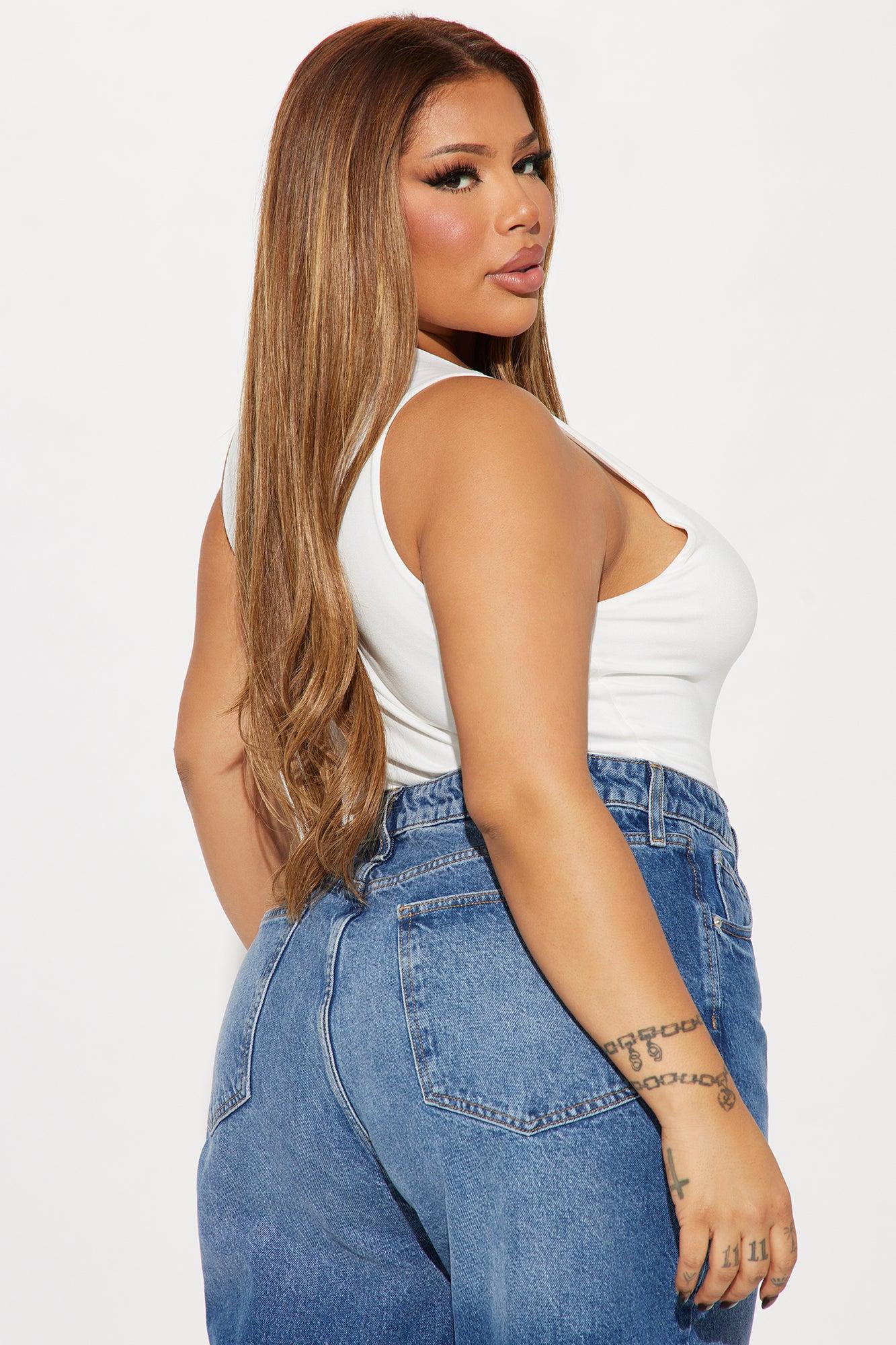 Poppy Sleeveless Bodysuit - White Product Image