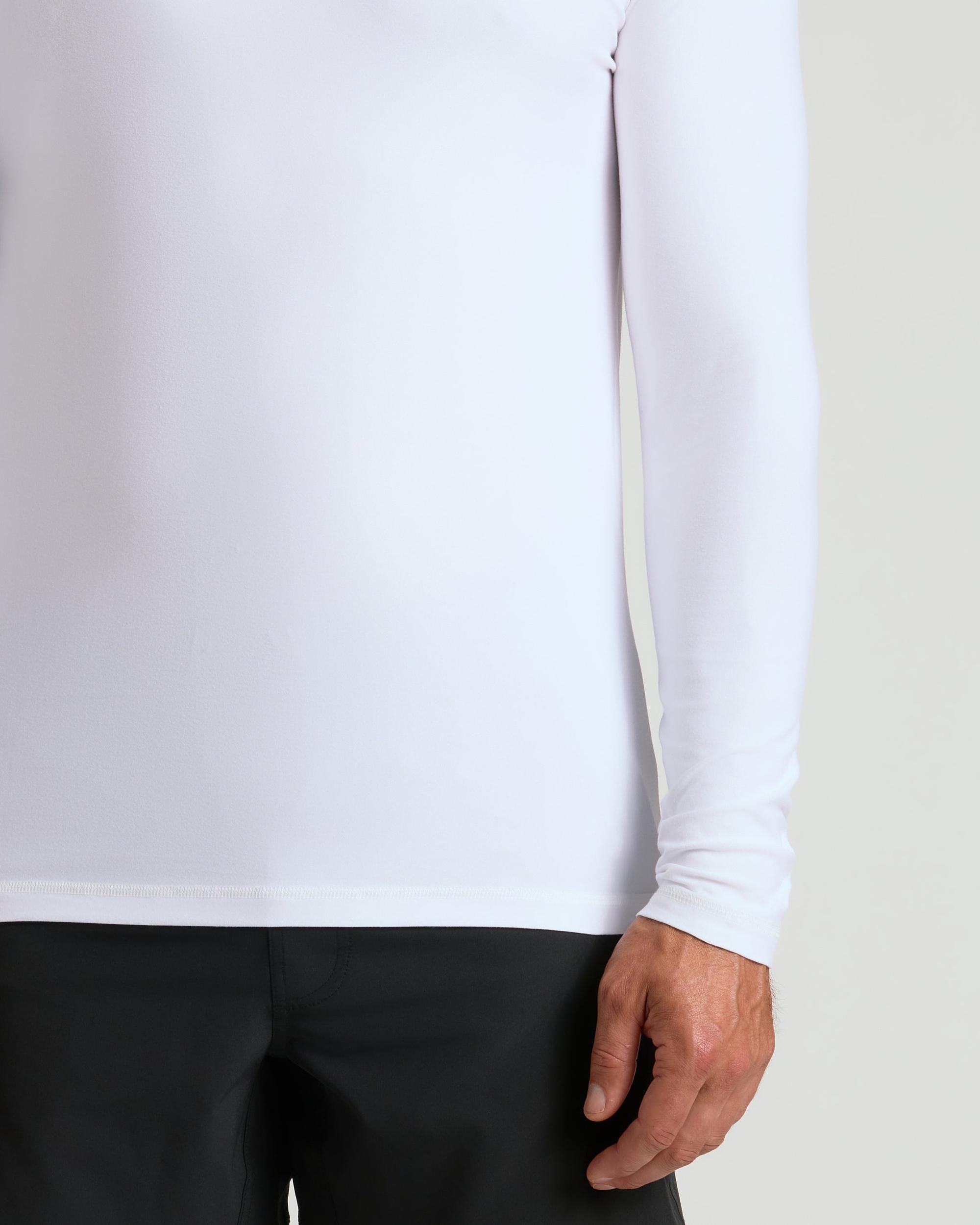 White Active Long Sleeve Crew T-Shirt Product Image