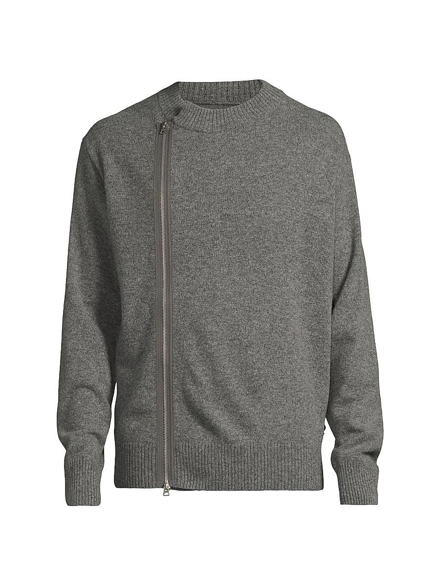 Mens Wool Zip-Front Cardigan Product Image